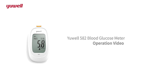 Yuwell 582 Blood Glucose Meter with Blood Lancet Pen Strips (2x25pcs)& Lancets (1x50pcs) with MDA