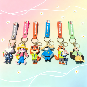 พวงกุญแจดิสนีย์ ซูโทเปีย น่ารัก ตัวการ์ตูนพีวีซี จูดี้ นิค ชีฟ โบโก้ พวงกุญแจห้อยกระเป๋า ของตกแต่ง ของขวัญเทศกาล สำหรับคู่รัก