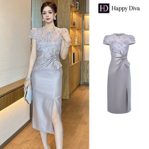 Happy Diva Womens Dresses Purple Dresses Bow Slit Dresses Casual Dresses Wedding Dresses Formal Party Dresses Party Work Dresses 21774