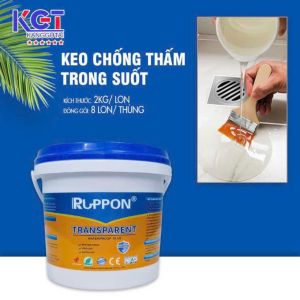 KEO CHỐNG THẤM ACRYLIC MẦU TRONG SUỐT CHẤT LƯỢNG CAO (2 KG )