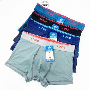 Combo 4 quần quần lót boxer nam thun lạnh cao cấp LUXIS quần sịp đùi nam co giãn 4 chiều mềm mịn thoáng mát - LD023-CB4