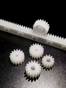 0.5 Modulus Plastic Gear Guide Rail Rack Set Linear Transmission Gear Rod 125mm Long 12/15 Teeth 3D Hole