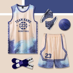 American Style Basketball Uniform Set for Mens School Competition Training Kids Basketball Clothes Summer Special Offer