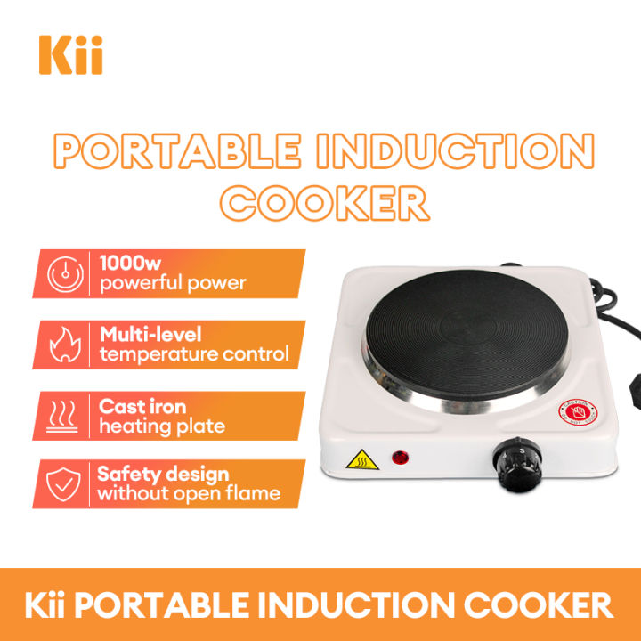 KII 1000W Portable Electric Stove Single Hot Plate Original Electric Stove Cooker 5 Gears
