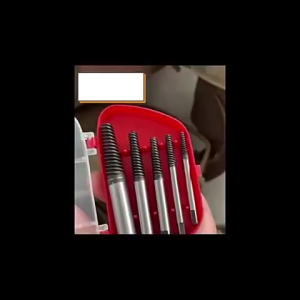 5PCS Screw Extractor Broken Damaged Screwdriver Extractor Drill Bit Set Carbon Steel Double Side Screw Pull Center Drill  TOLUS