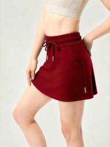 S&W | Anti-peek Skirt for Women A-line Tennis Yoga Skirt Red