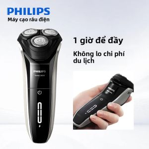 Máy Cạo Râu Điện Philips 3000 Series Dành Cho Nam Giới Sạc Nhanh Đầu Nổi 5D Cảm Biến Thông Minh Dao Cạo Ba Lưỡi Cạo Khô/ướt