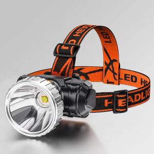 ESMARTER | LED Strong Light Headlight USB Rechargeable Super Bright Head Flashlight 3 Lighting Modes Camping Fishing Running Headlamp