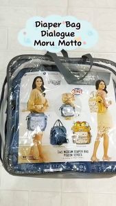 Tas Perlengkapan Bayi Multifungsi Ukuran Sedang Medium Moru Motto MMT 7007