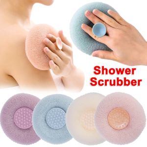 Bath Towel Suction Cup Body Scrubber Bath Exfoliating Scrub Sponge Shower Brushes Body Skin Cleaner Dead Skin Remover Tools Foaming Brush