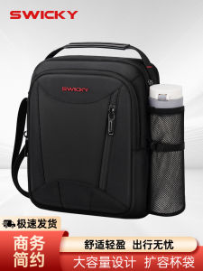 Casual Canvas Mens Single Shoulder Bag Multi-Functional Small Backpack Oxford Cloth Crossbody Bag Business/OL Style Vertical Square Shape