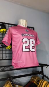 Jersey Kaos Wanita Pria NFL Streetwear Pink Gratis Pasang Nama Dan Nomor Dryfit Fullprinting SSBW74