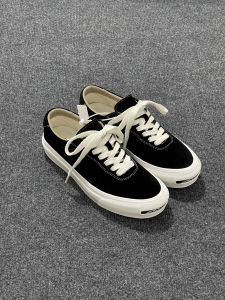 New Vintage Mens Leather Skate Shoes Low Top Green Shark Mouth Opening Smile Reversible Velvet Leather Workwear Casual Shoes