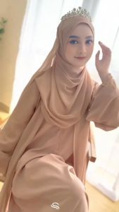 Salma Abaya Bahan Ceruty Premium: Gamis Wanita Terbaru Lebaran 2025