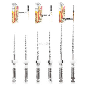 Hot 6Pcs/Box Deatal Endodontic Retreatment Files Niti Super D1-D3 Rotary Files For Root Canal Cleaning Dentistry Endo Instrument