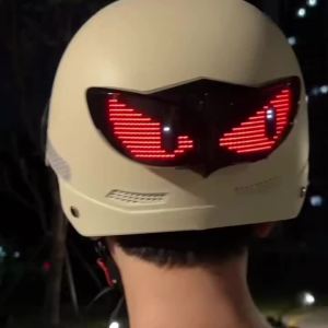 Smart LED Helmet Display (Without Helmet) - Bicycle Helmet LED Display Ebike Helmet with App Cycling Helmets with Turn Signals