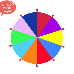 Rainbow Umbrella Game Activity Prop for Kids Sensory Training