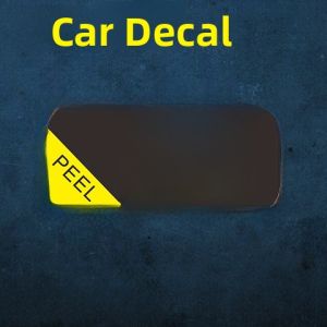 Car Trunk Opening Reminder Reflective Warning Stickers Auto Electric Tailgate Switch Creative Car Decals Vehicle Stickers