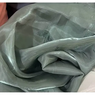 Vải Voan Tơ sống Organza óng ánh ( dòng cao cấp chất mềm đẹp) khổ 1.5m