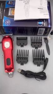 Kemei KM-802 Electric Hair Clipper Cordless Use Hair Trimmer Barber Professional Rechargeable Hair Clipper For Men(Gold)
