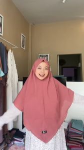 Khimar Sabrina Ukuran L Bahan Diamond Crepe