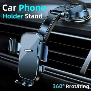 Sucker Car Phone Holder Universal Air Vent Mount Stand GPS Cup Smartphone Holder Car Bracket for phone 13 pro Xiaomi Huawei