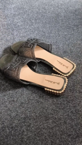 Sandal Selop Flat Jelly Wanita Youth Balance Motif Manik Transparant S12-B2