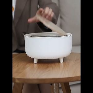 พร้อมส่ง ถังขยะตั้งโต๊ะ ถังขยะมินิมอล ความจุ 2L ขนาด 19.5x12.7cm แถมฟรีสติกเกอร์ น่ารักๆ 2 แผ่น โทนสีขาวน้ำตาล เพิ่มความมินิมอล น่ารัก ดูแพง ร้านคนไทย