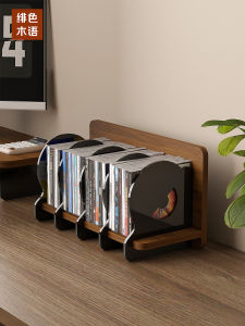 Black Vinyl Record Storage Rack Display Stand Simple Large Capacity Organization CD DVD Holder Desktop Shelf Home Furniture