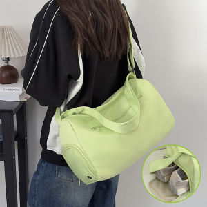 กระเป๋าถือแห้งเปียกสะพายไหล่ของผู้หญิงสำหรับว่ายน้ำกระเป๋าออกกำลังกายกระเป๋าดัฟเฟิลเดินทางสั้นของผู้ชายกระเป๋าถือเทคกระเป๋ากีฬาโรงยิมความจุมาก