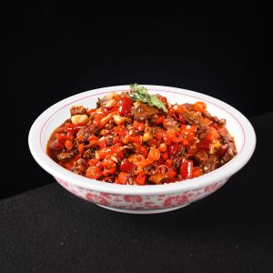 Chinese Ceramics Diningware Xiang Cuisine Style Rural Homestyle Restaurant Traditional Ceramic Soup Bowl for Restaurant Use