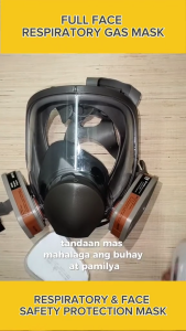 COD Cepat Set Masker Gas Full Wajah Masker Proyek Pabrik Masker Cat Semprot Masker Las Industrial Masker Debu Erupsi Masker Rumah Sakit Respirator Full Wajah Face with Activated Carbon Filter 6001CN - 6800 No.3