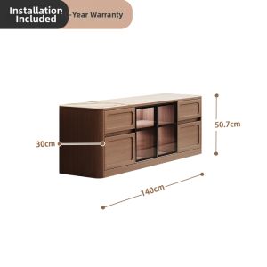 Antique Style All-in-One TV Cabinet Rock Plate
