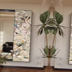 Full Body Mirror Wall Mount Mirror With Rack Wall Mirror Full Length Wall Mirror Full Length Mirror With Storage Chinese Ancient Style Dressing Mirror Mural 镜子全身