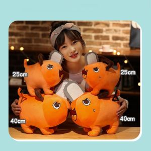 1ชิ้น15/25/40เซนติเมตรเลื่อยยนต์ Pochita ตุ๊กตาผ้าการ์ตูนของเล่นตุ๊กตาจี้ Pochita หมอนของเล่นยัดไส้นุ่มสำหรับวันเกิดสำหรับเด็กของขวัญของเล่นเด็ก