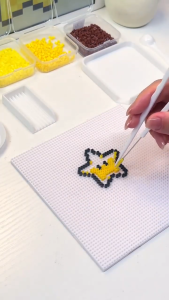 DIY Fuse Beads Kit - 24/48/96 Colors Melty Iron Beads 3D Puzzle Educational Craft Toy for Kids Ages 3+ Creative Handmade Bead Art Set
