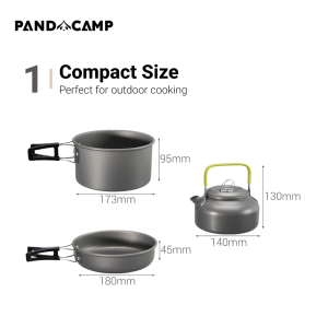 Camping Cookware Kit Cooking Set Periuk Masak Outdoor Picnic Kettle Pot Kuali Cerek Pinggan Mangkuk