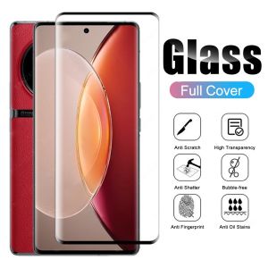 9H Curved Edge Full Cover Screen Protector For Honor Magic5 Magic 5 Pro Magic5Pro Hot Bending Tempered Glass Curved Screen Protector Film Full Coverage Front Film