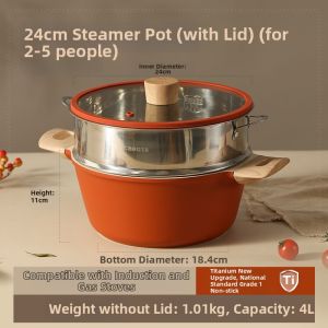 CAROTE | Non-stick Large Capacity Induction & Gas Compatible Stock Pot