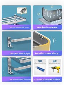 JOMOO | Space Aluminum Non-drilling Towel Bar