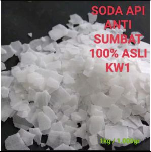 ANTI SUMBAT SODA API PEMBERSIH SALURAN Air CLOSET PIPA AIR MACET 1kg/1.000gr(ASLI)