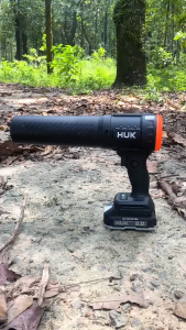 Máy thổi phản lực hukan G3-F5 Lực thổi cực mạnh có điều tốc vô cấp đèn led sử dụng chân pin phổ thông