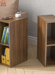 Ultra-Narrow Italian Style Cabinet for Wall Edge Storage Small Bedside Cabinet for Kitchen and Bathroom Solid Wood Door