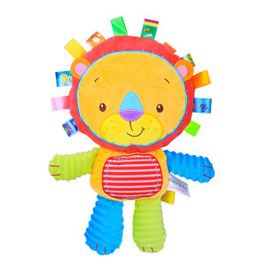 Baby Tags Stuffed Animal Soft Toy Built-in Rattles Sensory Elephant Plush Bell Toys for Sleep Plush Newborn Toddler Infant Gifts