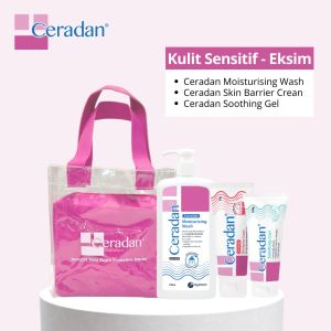 Paket ceradan body wash 280 ml skin barrier 80 gr soothing gel 50 gr