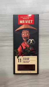 Socola đen cà phê chồn Mr Viet 60g - Mr Viet Dark Chocolate Luwak Coffee 60g