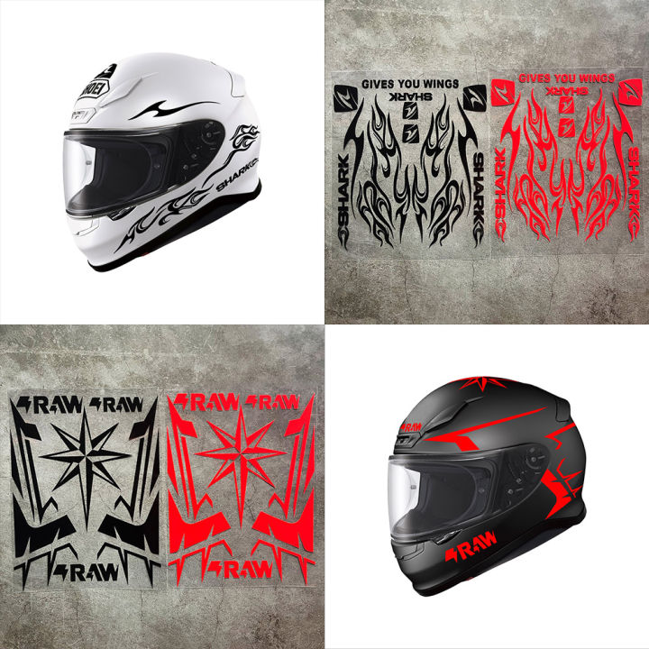 Motorbike Shark Helmet Decoration Sticker SHOEI/LS2