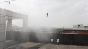 หัวพ่นหมอก พ่นละอองน้ำ 4ทาง พร้อมวาล์วกันน้ำหยด สำหรับรดน้ำต้นไม้ แปลงเพาะต้นไม แพ็คละ 5 ชุด