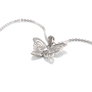 Chow Sang Sang  周生生 950 Platinum Daily Luxe Butterfly Pendant for Women 85860P  [Necklace not Included]