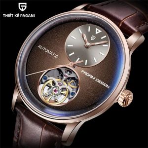 Đồng Hồ Pagani Design 2025 Nam Máy Cơ Tự Động Cao Cấp Chống Nước 100M 42mm Tourbillon Dây Da Vỏ Thép Không Gỉ